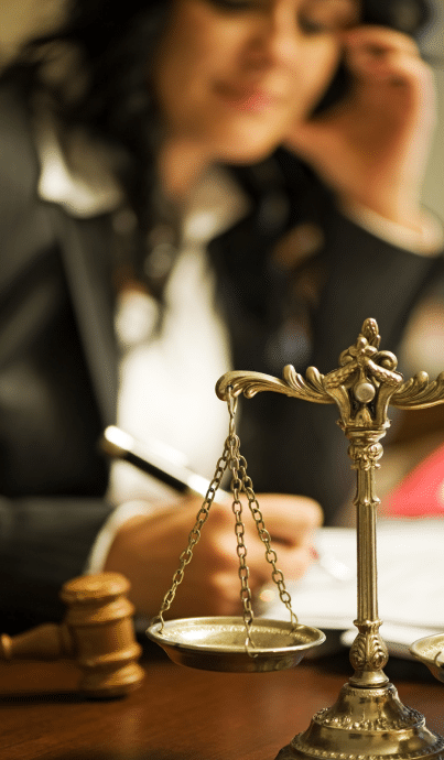 An attorney and the justice scale