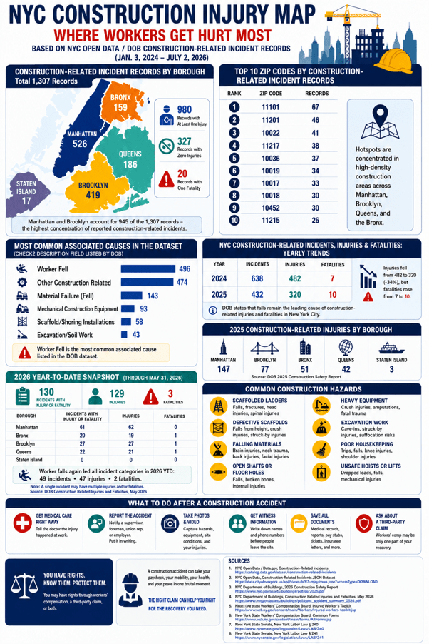 NYC Construction Injury Map: Where Workers Are Getting Hurt Most